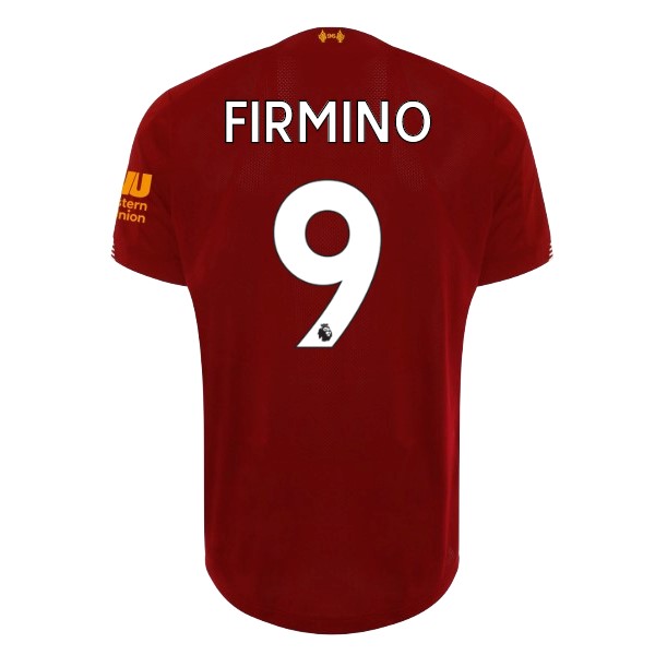 Camiseta Liverpool NO.9 Firmino 1ª 2019 2020 Rojo